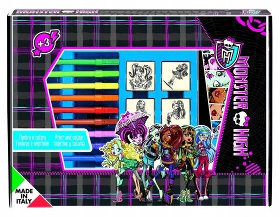 

Zestaw Pieczątki Pisaki Notes Monster High Big Box