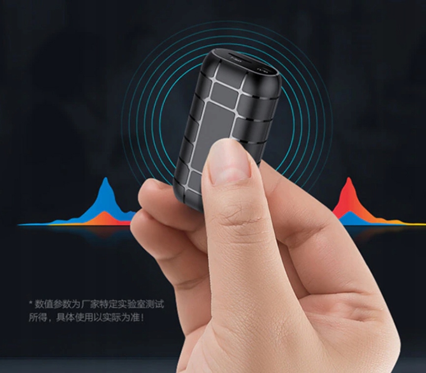 MINIATUROWY MAŁY DYKTAFON PODSŁUCH SZPIEGOWSKI DETEKCJA, MAGNES,PAMIĘĆ 64GB Szerokość produktu 3.4 cm