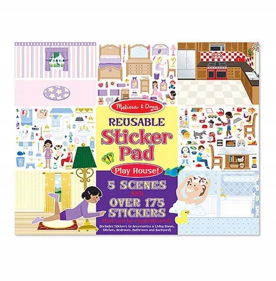 

Melissa and Doug Naklejki wielokrotnego użytku Zab