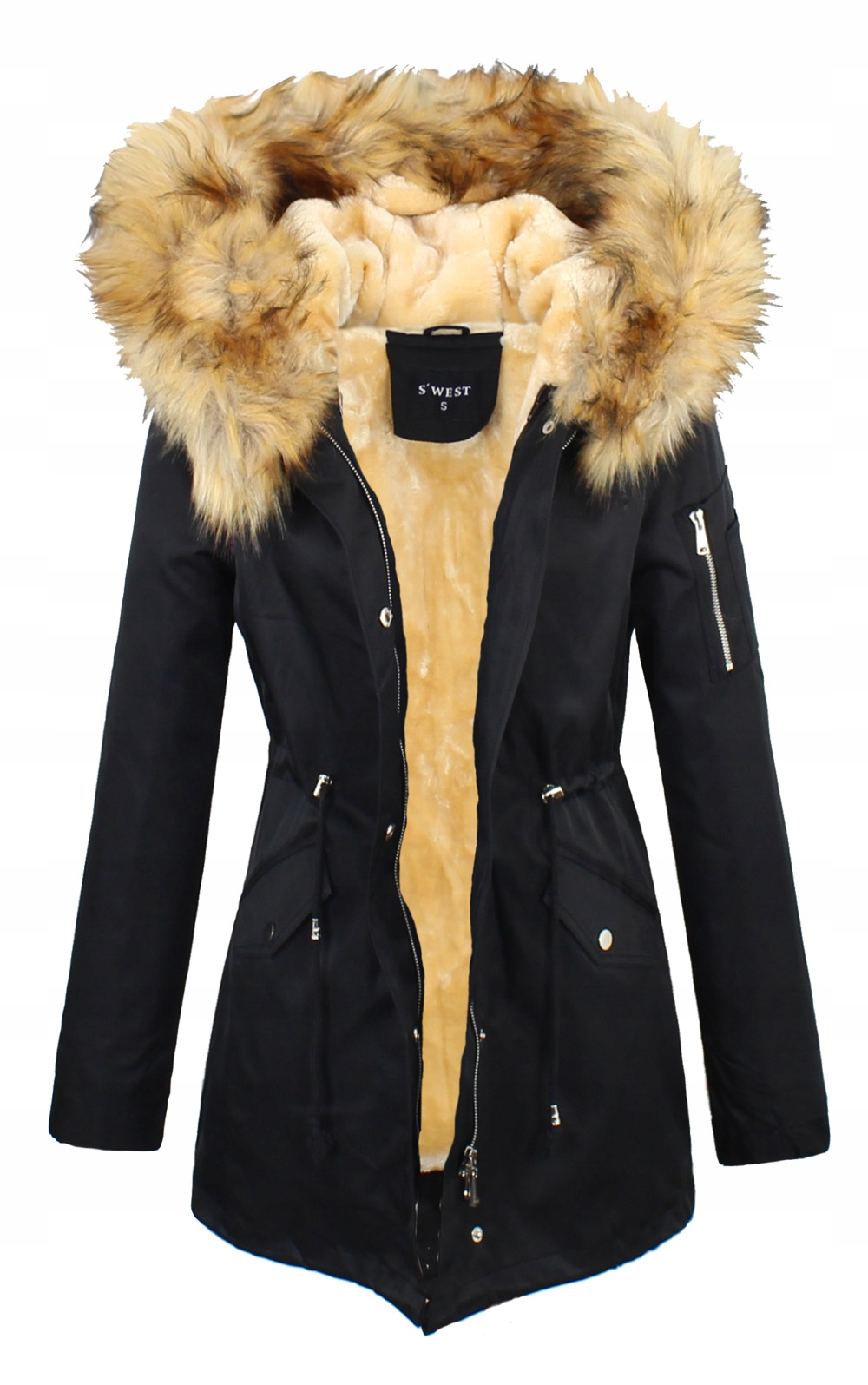 Zimowa Kurtka_Parka_NA FUTERKU_KOLORY - M