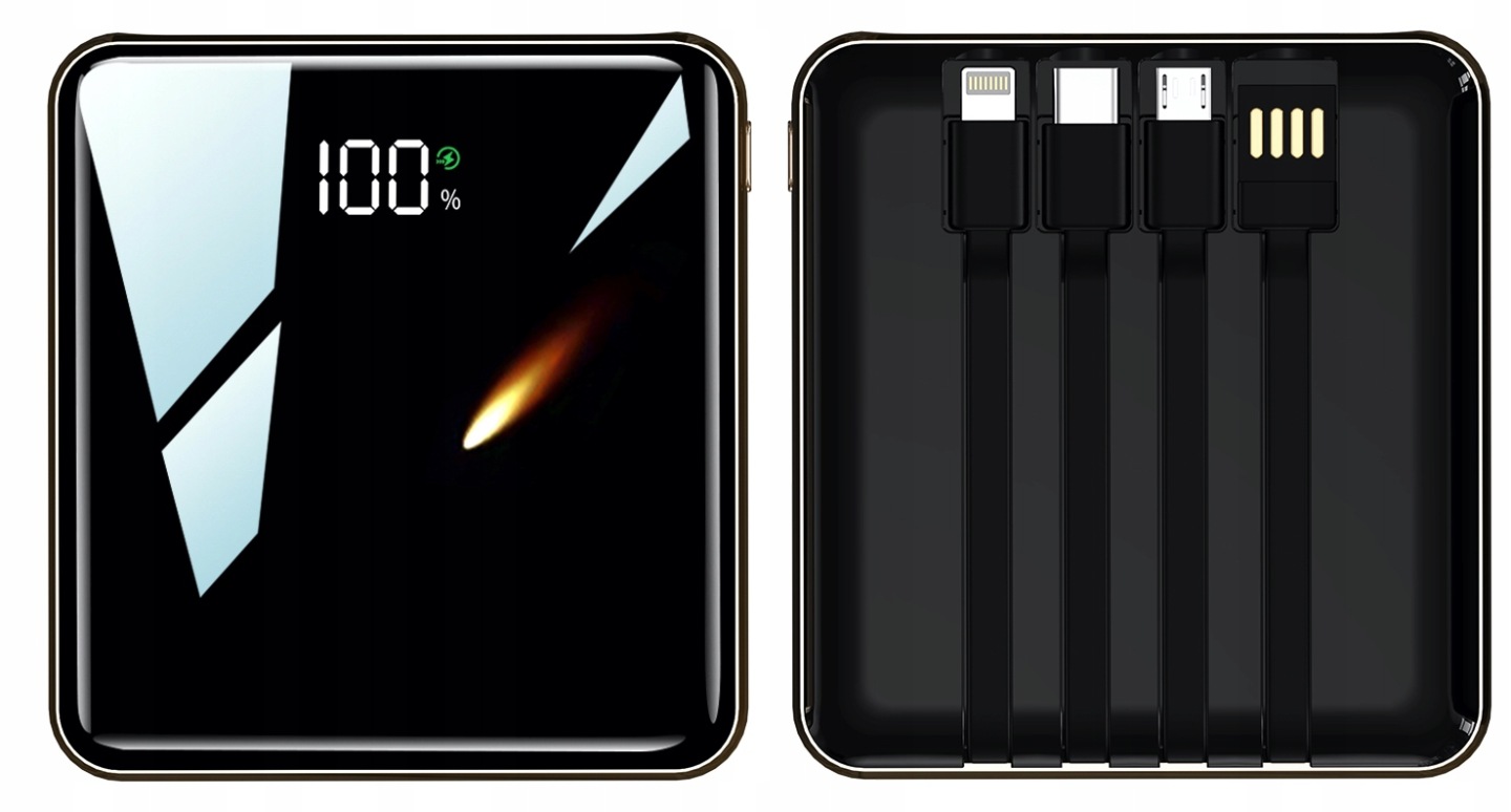 Powerbanka 20000 mAh Voptix DX352 4 vestavěný LCD kabel Usb-c 22.5W letecký