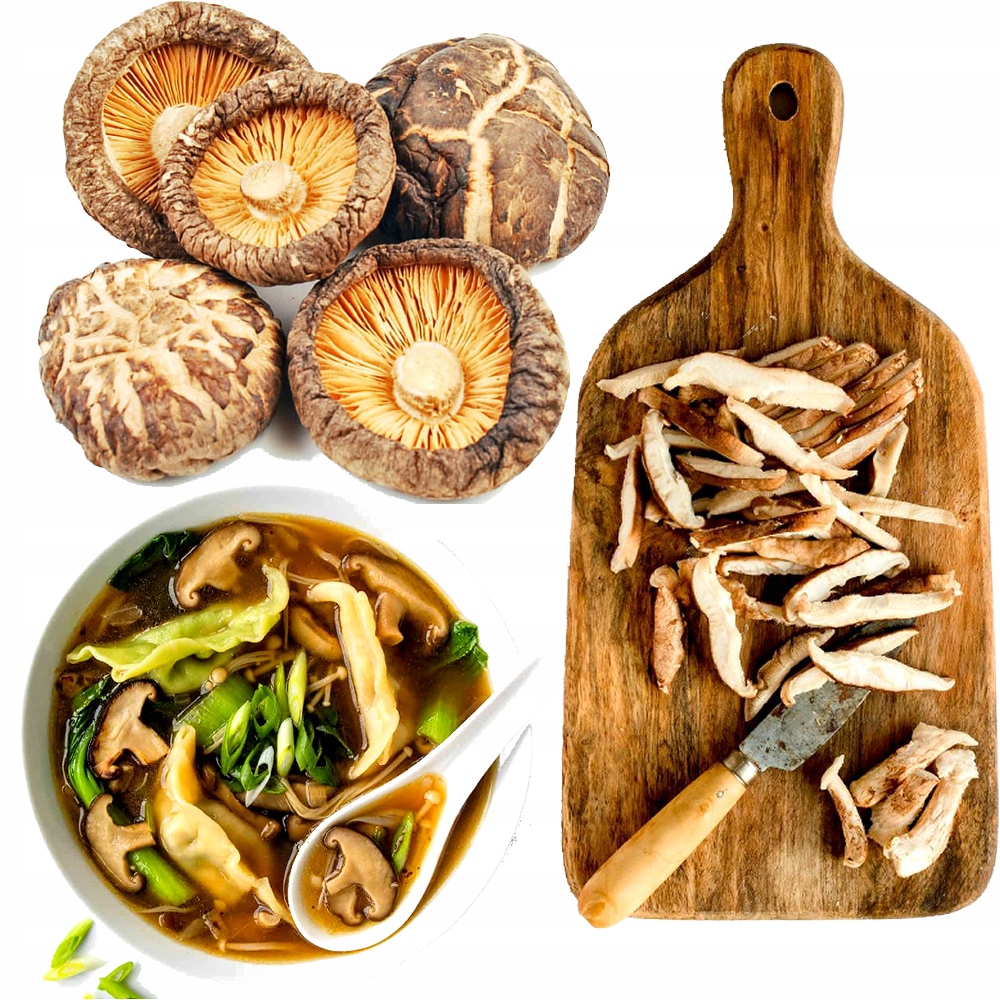 Levně Sušené houby Shitake Po Ku Mushroms Gastronomické 1000g 1kg Green Pagoda