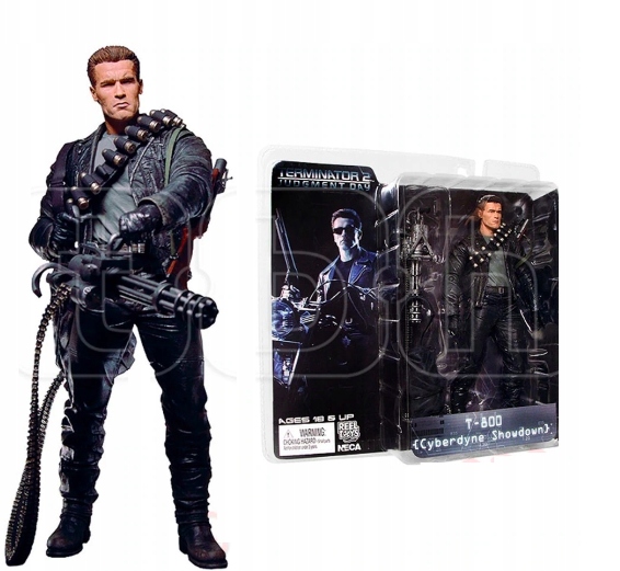 Terminátor t-800 figurka 18 cm s minigunem Arnold Schwarzenegger