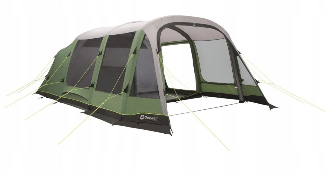 Nafukovací stan pre 4 osoby Outwell Chatham 4A 4000 mm 3 zóny 6,5 m Dĺžka