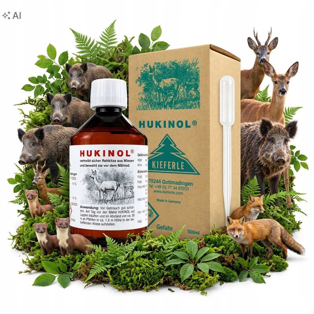 Hukinol 500 ml Odpuzovač divokých prasat a jelenů Německý Originální pipeta