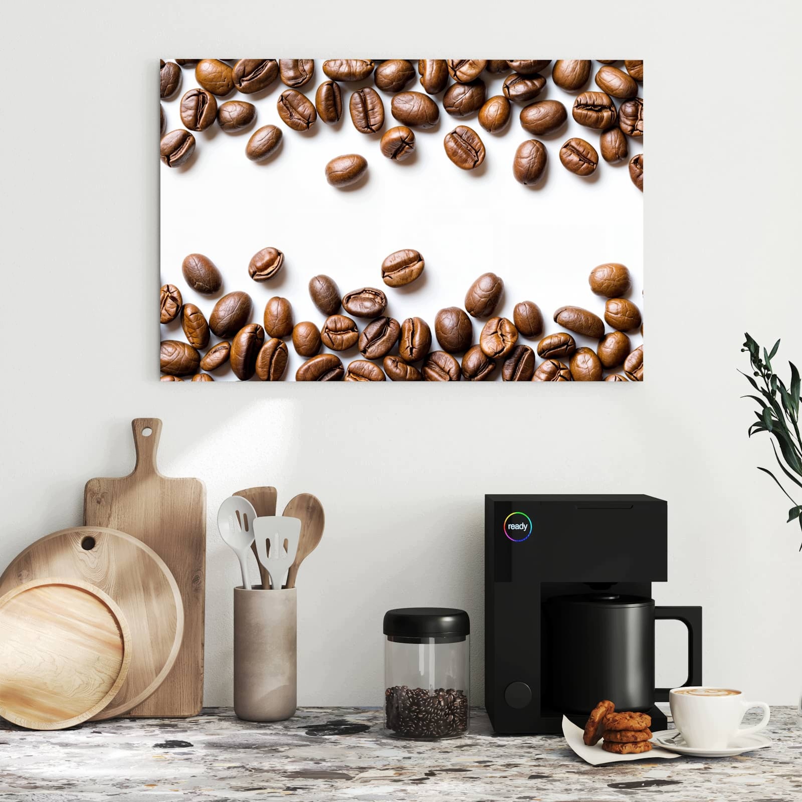 Magnetická tabule Zasněné Zrna kávy 60 × 40 cm