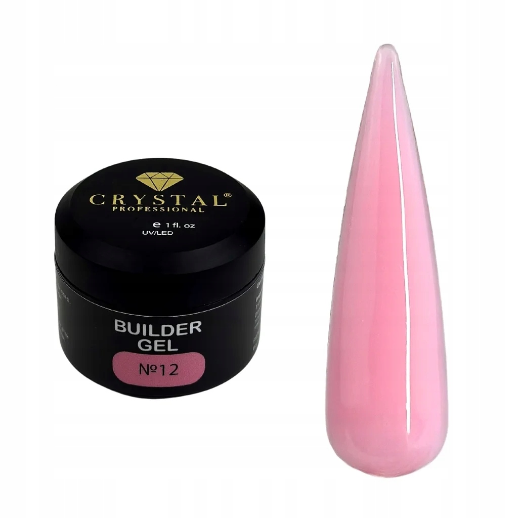 Stavební Gel na nehty #12 30 ml Builder Gel Crystal Professional
