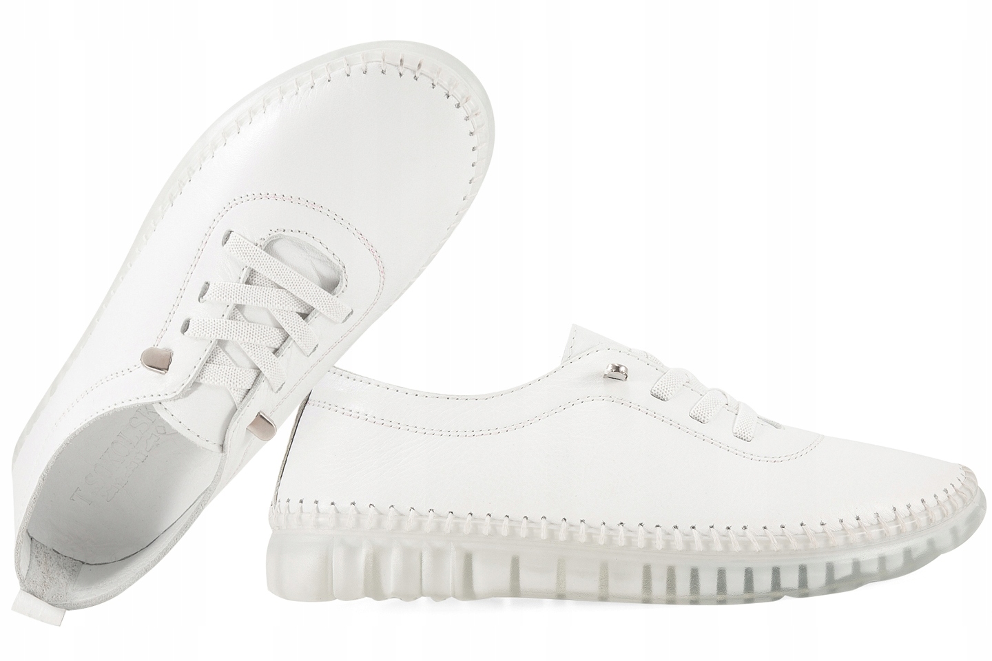 T.sokolski Og 303 Kožené Polobotky Dámské Tenisky, bílé, velikost 38