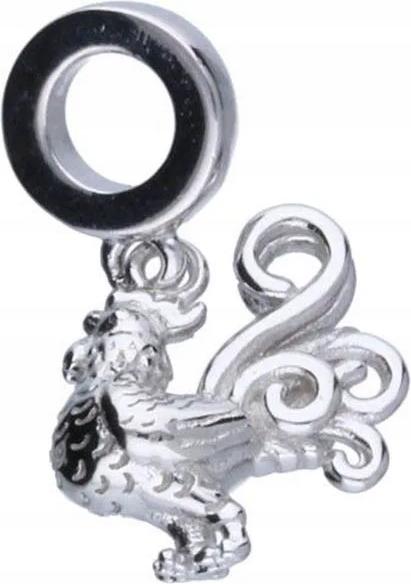 Stříbrný přívěsek 925 beads na náramek kohoutek, módní dárek pro ni