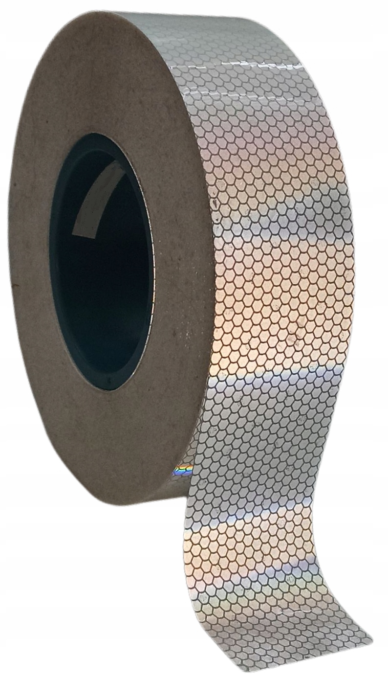 TAŚMA ODBLASKOWA BIAŁA FOLIA SREBRNA NAKLEJANA 5CM Marka Oralite