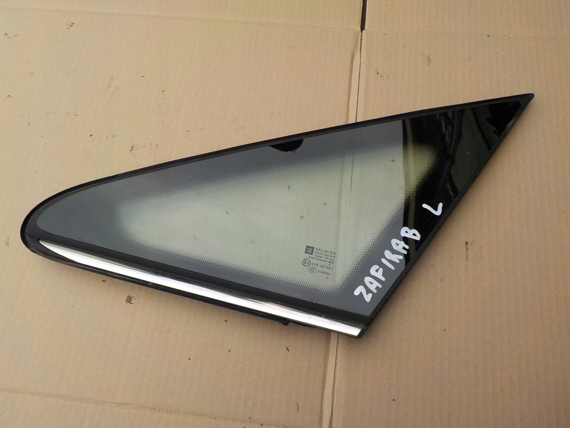 window left front opel zafira b 2005r