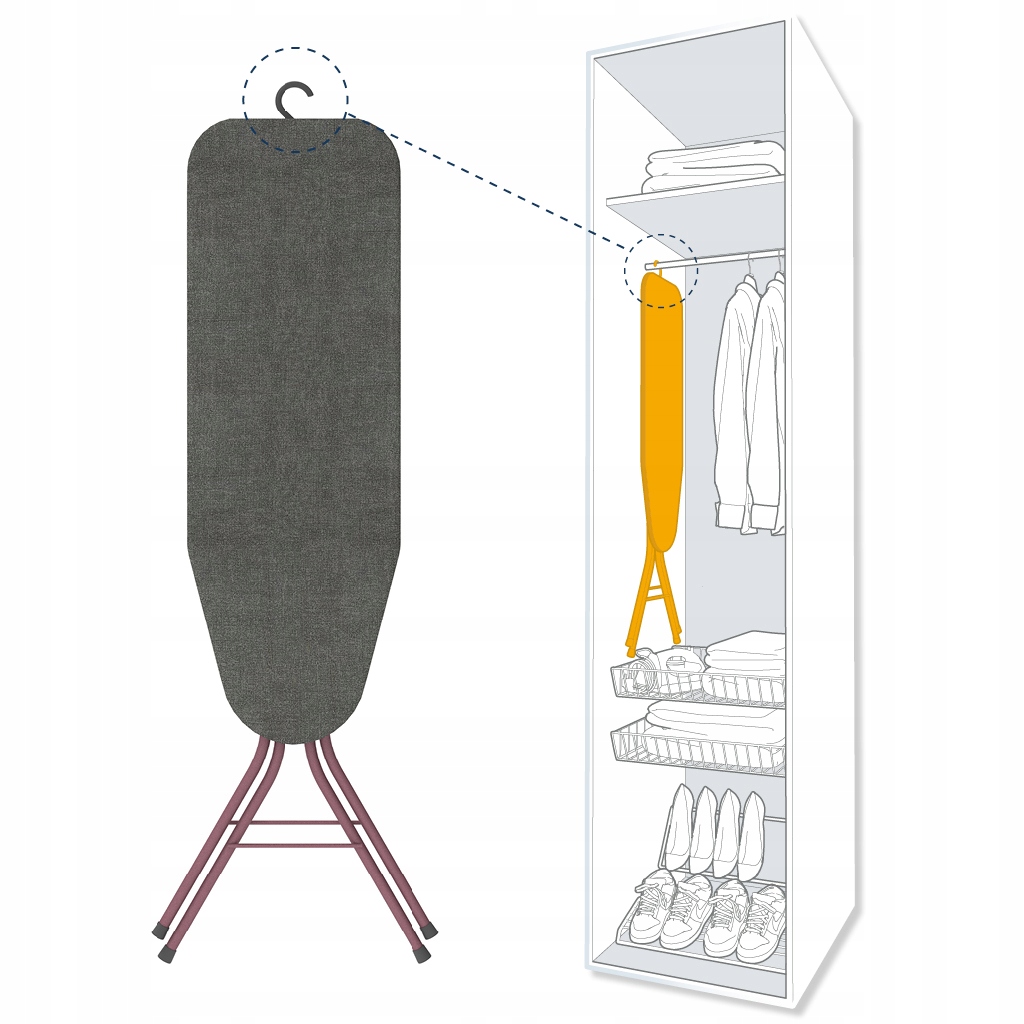 Levně Malá Žehlicí Prkno Lehká Rorets Tempo Rose Do Hotelu