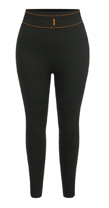 Legginsy Plus Size Sportowe Czarne 2-PACK 44 Łrl