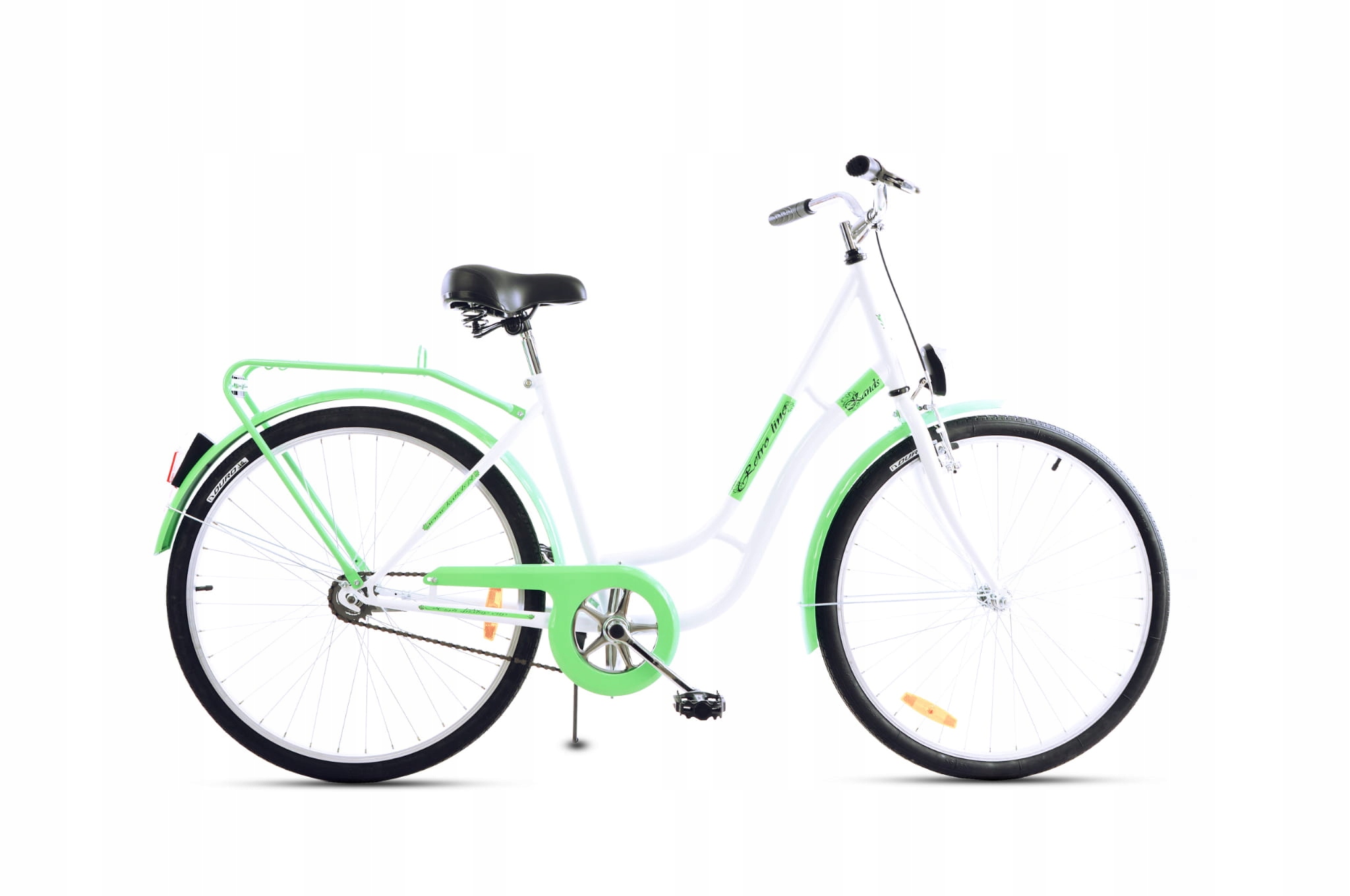 Rower 26" Miejski Kands Retro Line biało-turkusowy