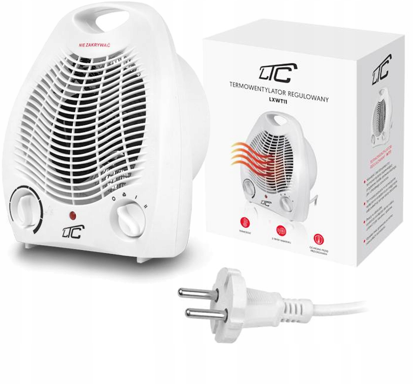 

Mocny Termowentylator Elektryczny Grzejnik Farelka