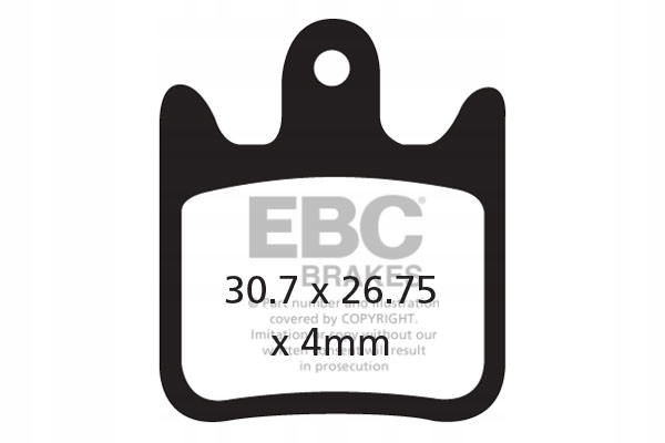 CFA487R Klocki hamulcowe rowerowe (organiczne wyczynowe) Ebc Brakes