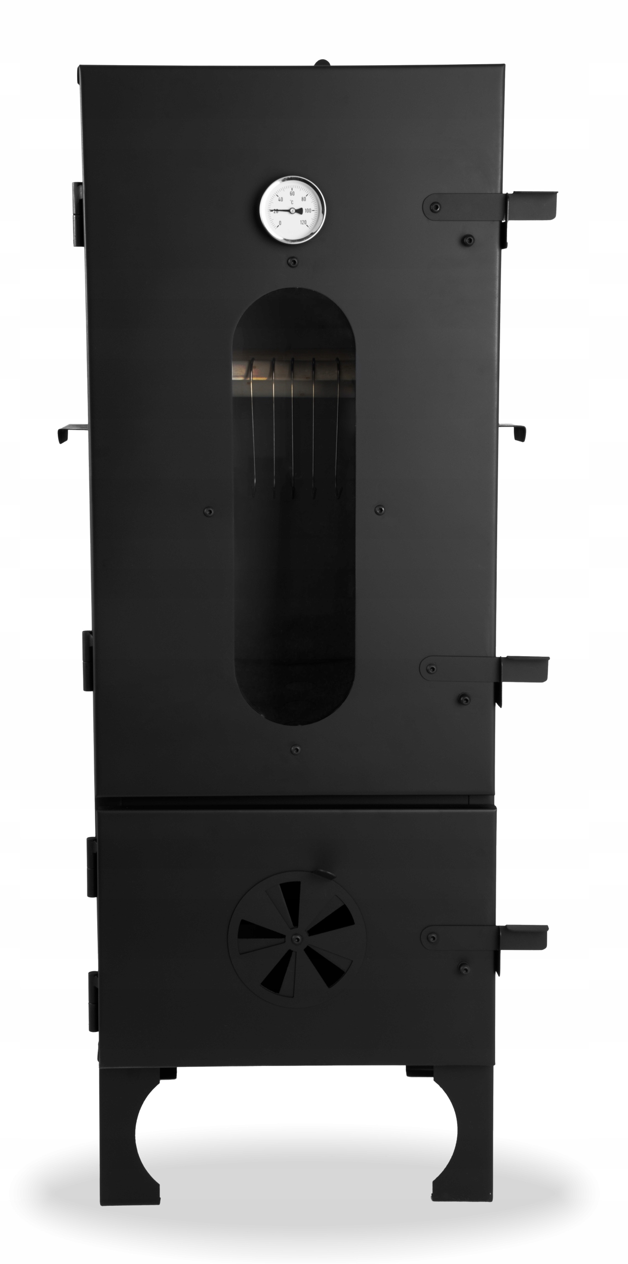 WĘDZARNIA OGRODOWA Z SZYBĄ SPAWANA WĘDZARKA METALOWA 2w1 WĘDZENIE I GRILL Kod producenta WD102