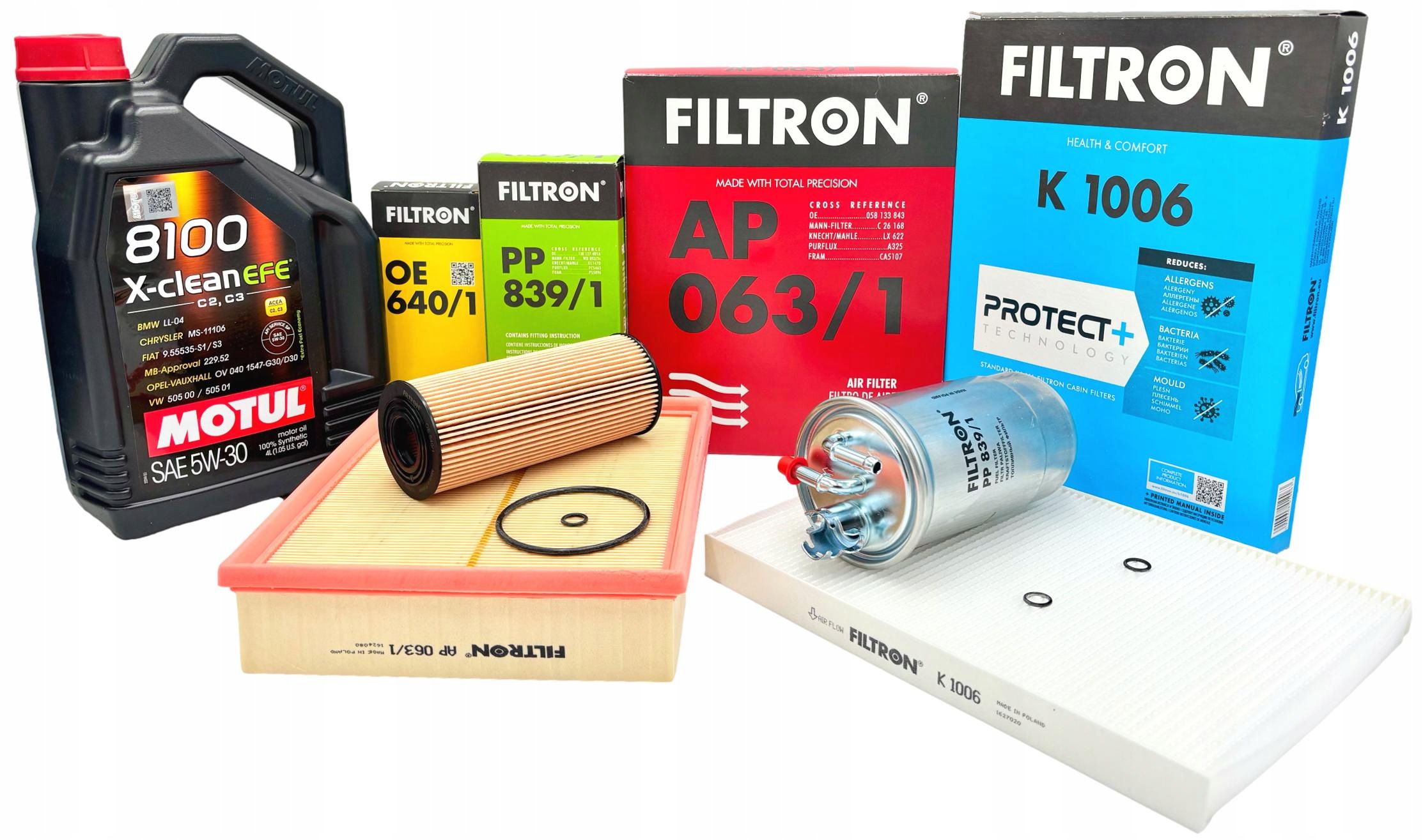 Filtron Sada Olejových Filtrů 5V30 4L Vw Passat B5 Fl Lift 1.9TDI Avb Avf Awx