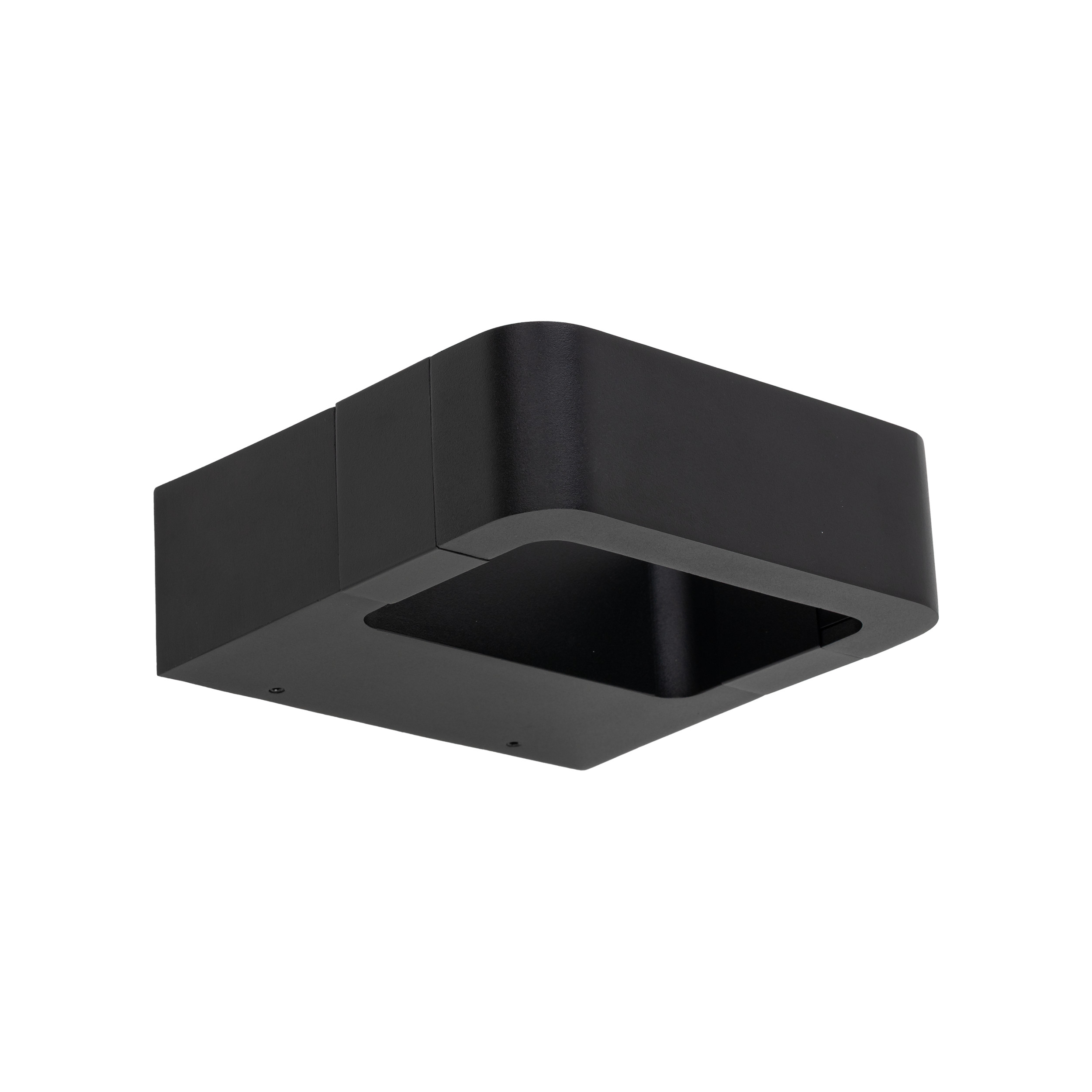 Záhradné nástenné svietidlo TK-Lighting bezfarebné, čierne, integrovaný Led zdroj 1 W