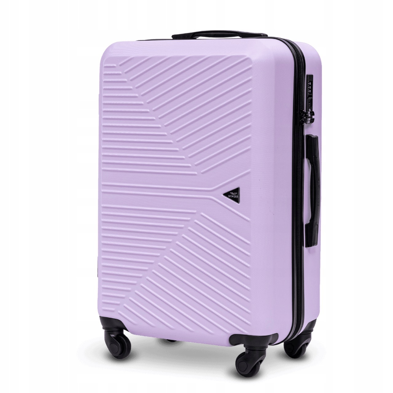 Střední kufr Wings 24 palců 63 l 100% polykarbonát Tsa kolečka 360 cestovní