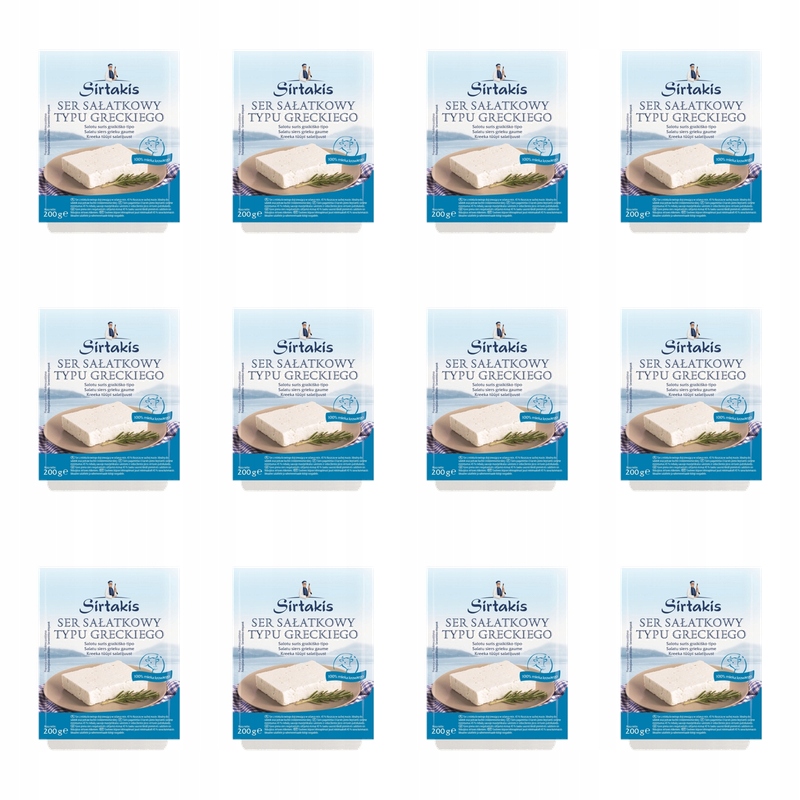 Sirtakis ser sałatkowy plaster 200g X12
