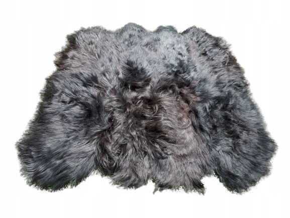 Prehoz na pohovku z čiernej baranichovej kože