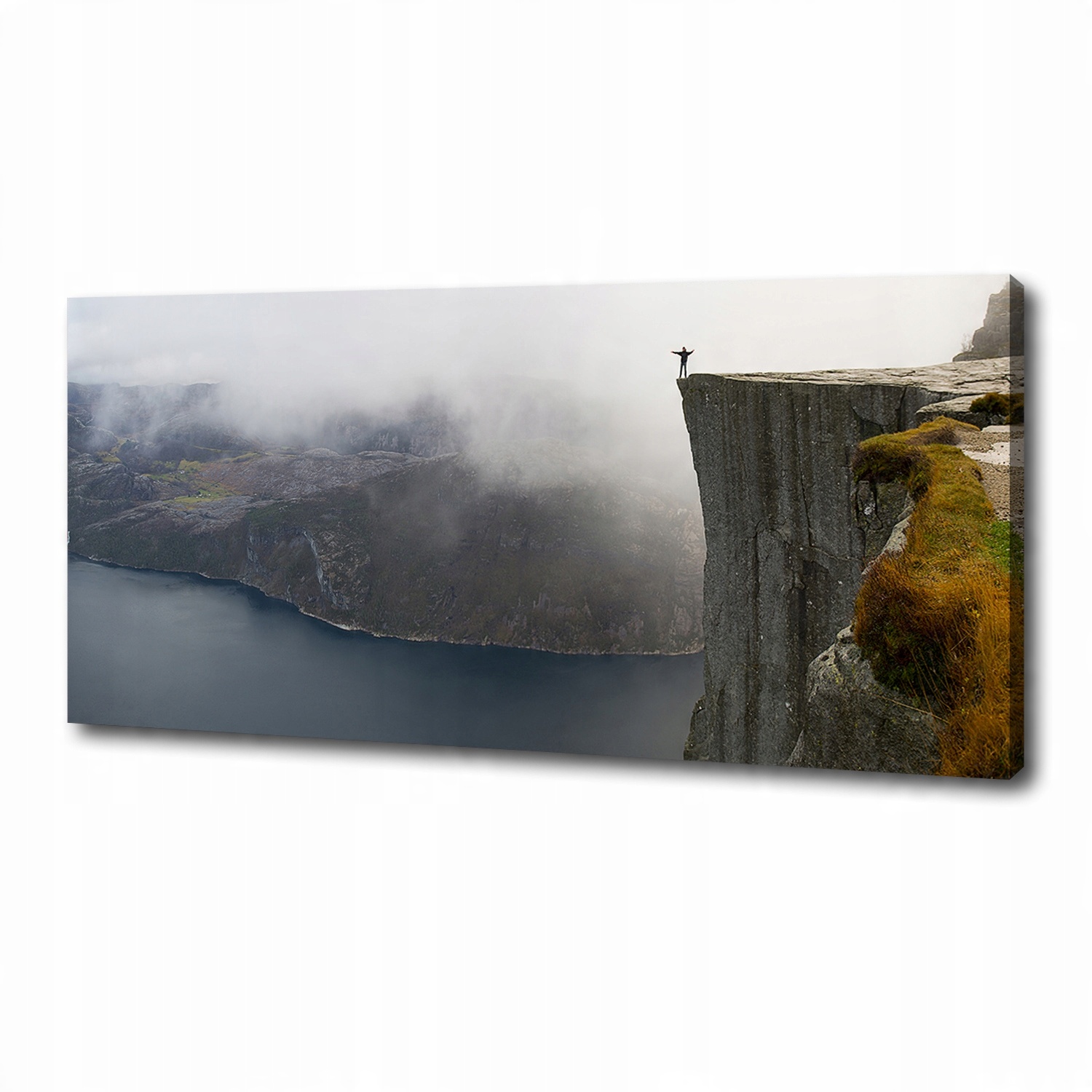 

Foto obraz na płótnie Norweski klif 125x50 cm