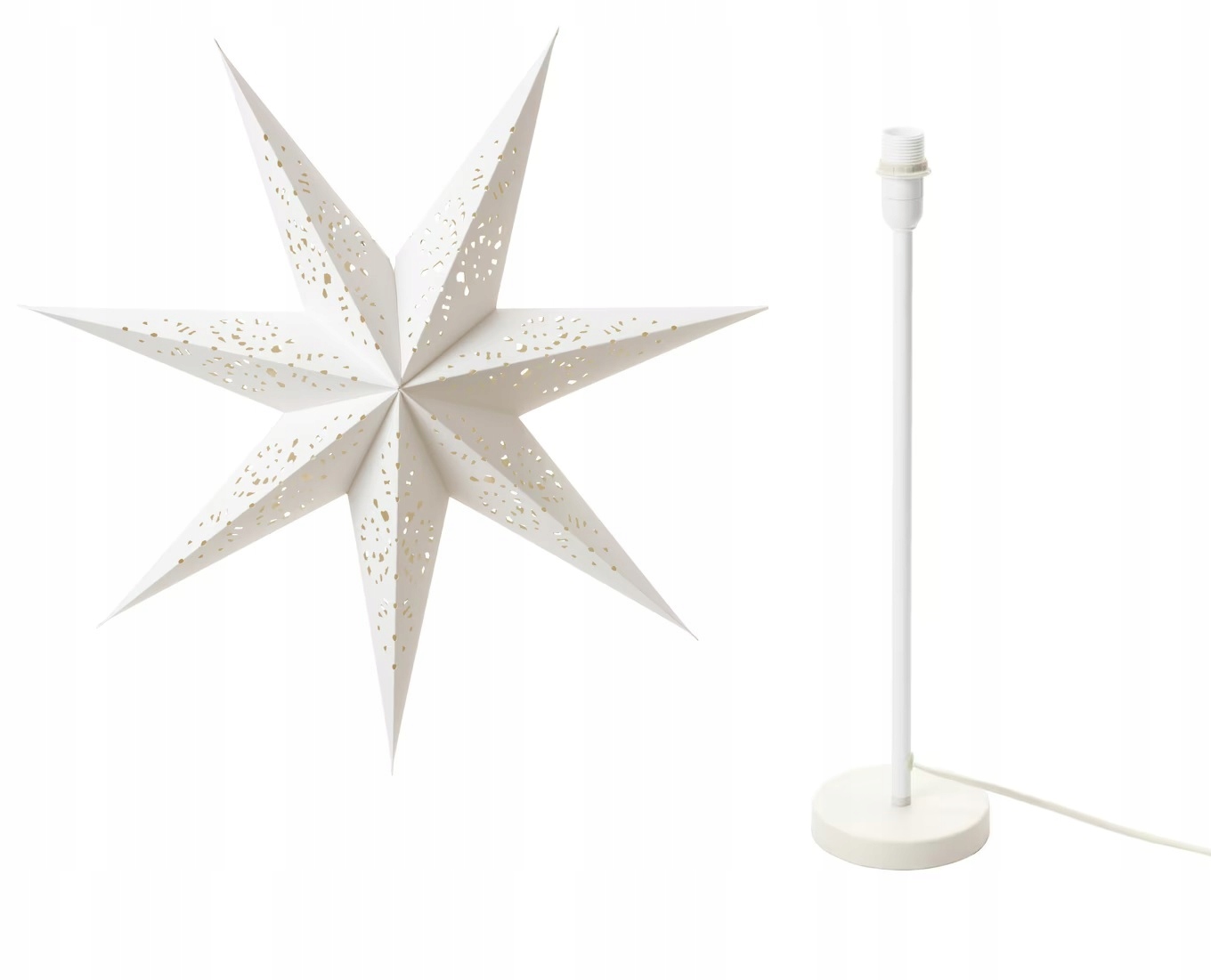 

Ikea Strala Lampa stołowa koronka 70cm 60532232