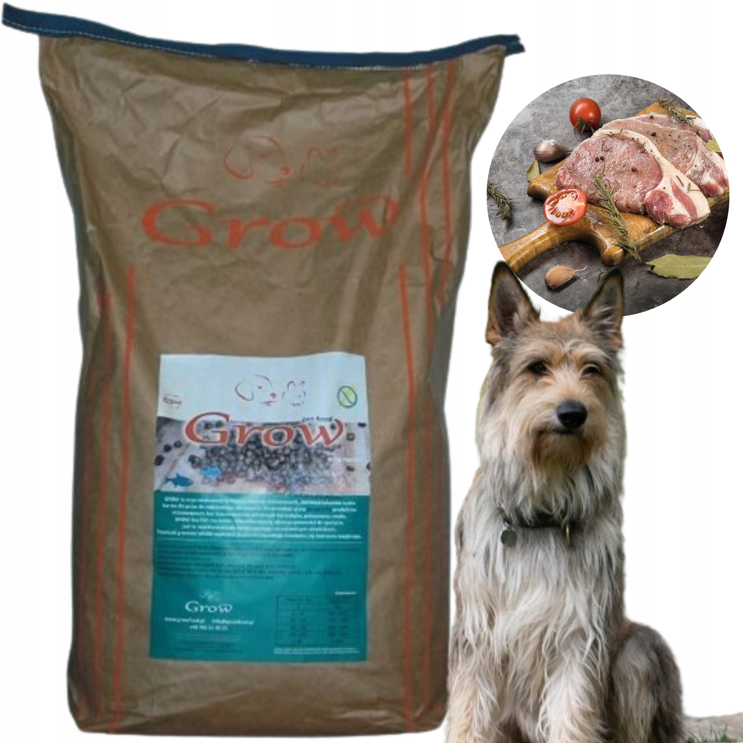 Levně Grow Kuře Losos Dospělý S/m Suché Krmivo Pro Psa Dospělý Pes Kuřecí 14 kg