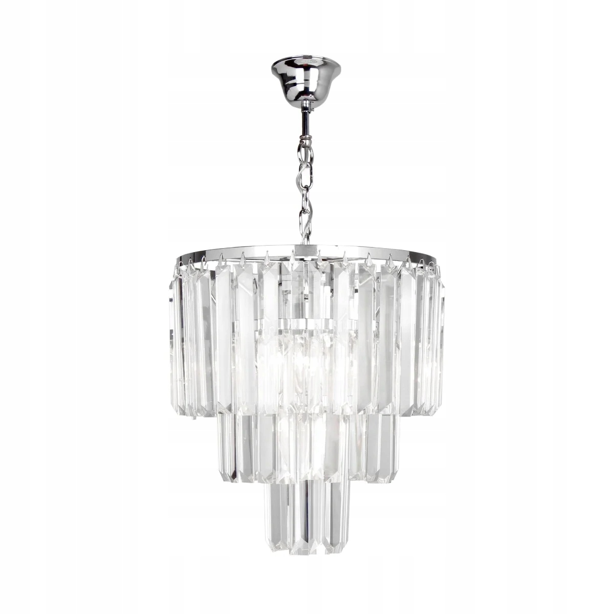 Závesná chrómová krištáľová glamour lampa do obývačky a spálne 30 cm Zuma Line