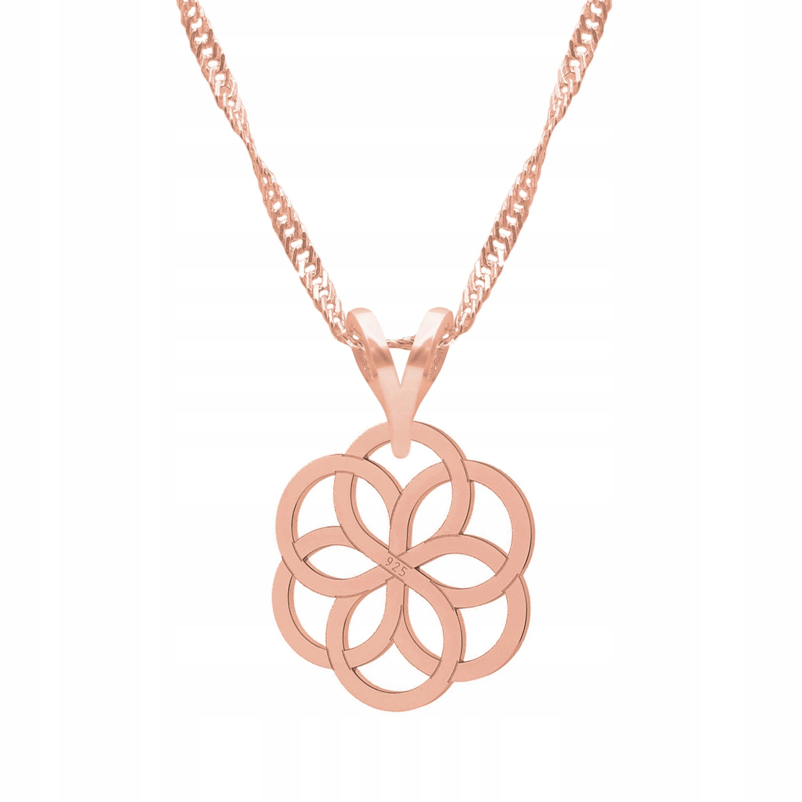 Pozlacený náhrdelník s ažurovou rozetou, motiv ažur, tvar Přívěsek Stříbro 925