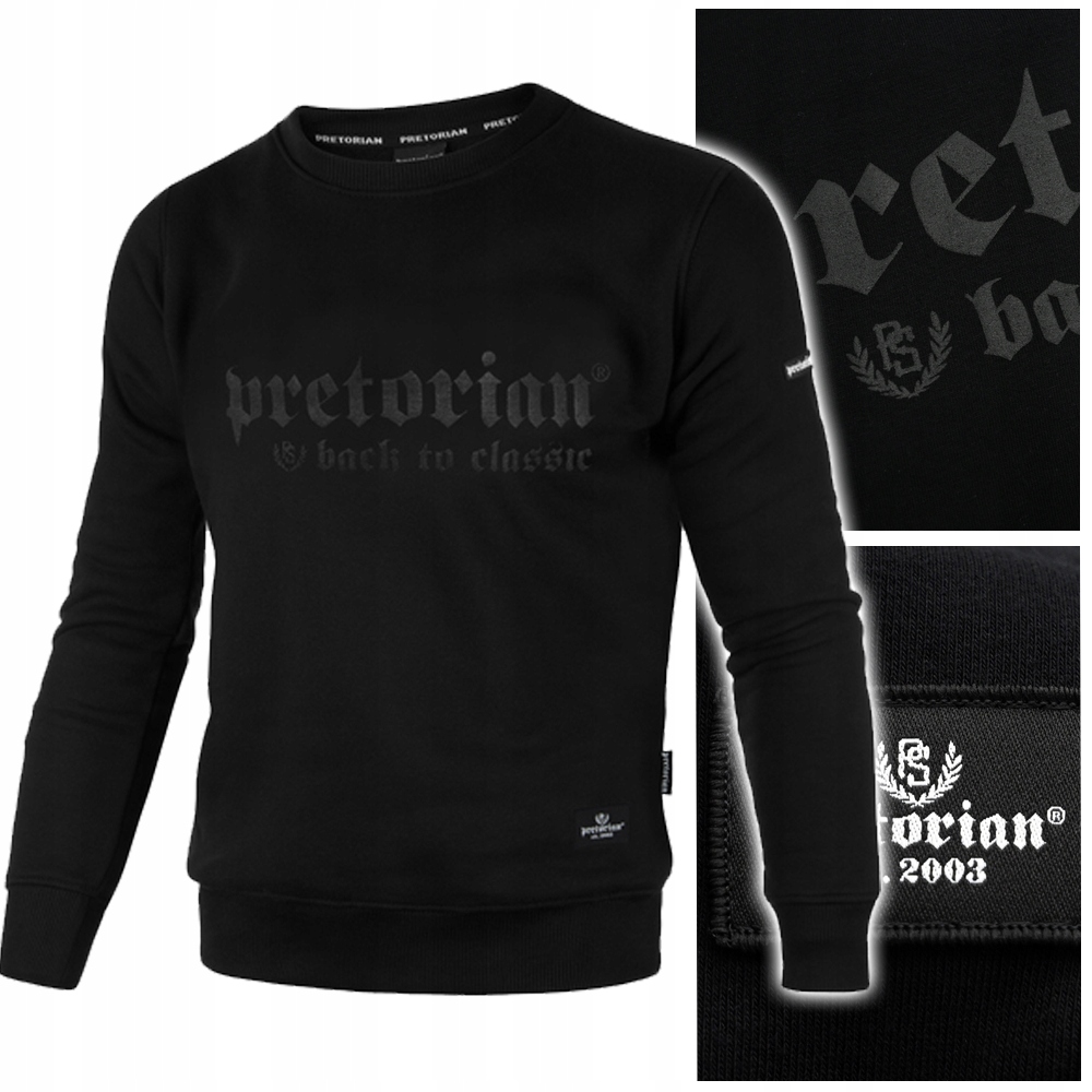 

Bluza Męska Pretorian Klasyczna Czarna r.XXL