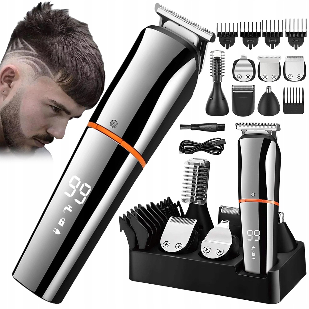Profesionální bezdrátový Stříhací Strojek Na Vlasy Elektrický 6v1