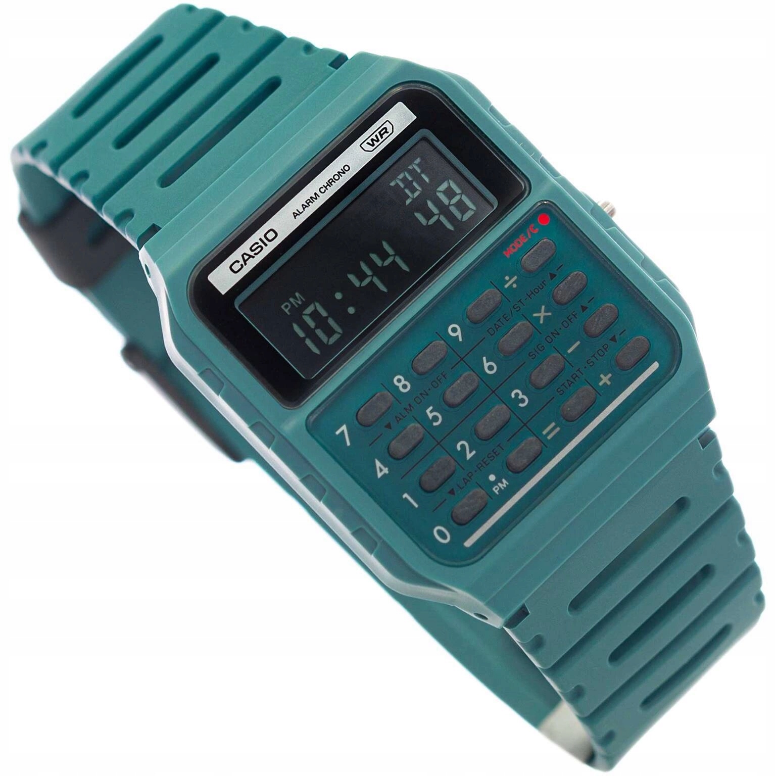 Pánské Hodinky Casio Vintage CA-53WB-3BEF Modré S Kalkulačkou Na Řemínku