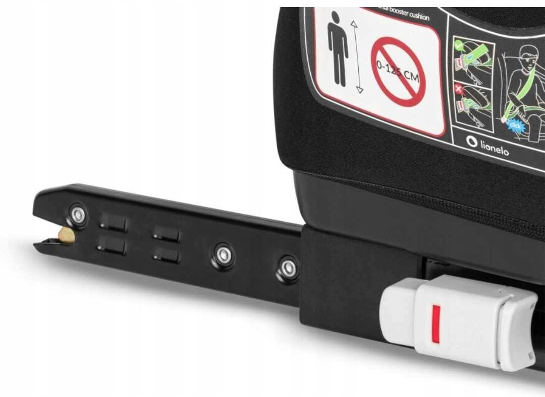 LIONELO PODSTAWKA LUUK FOTELIK SAMOCHODOWY ISOFIX Kolor Czerń