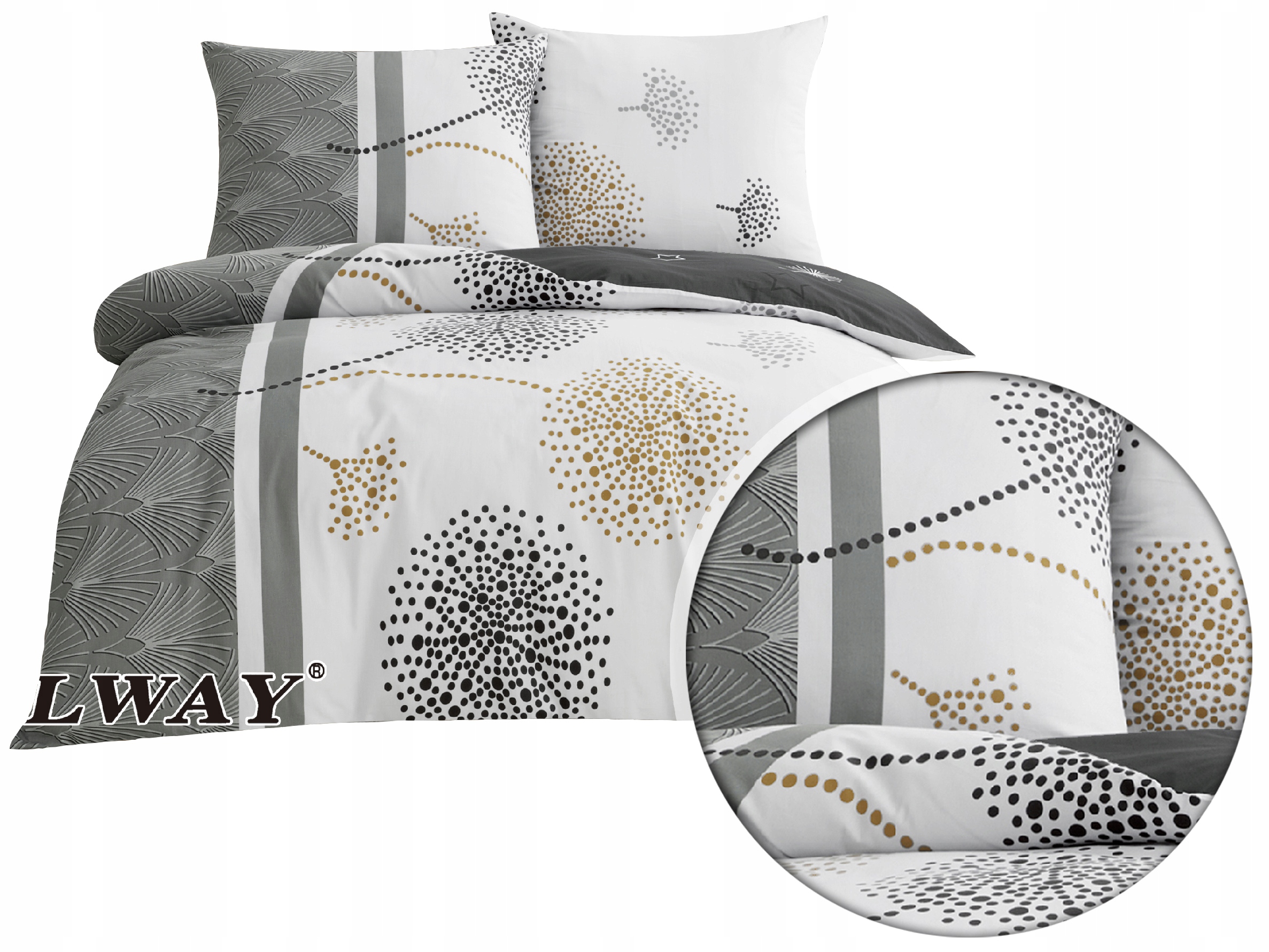 Pościel 160x200 satyna bawełniana Elway 8059 100% Bawełna Nowe