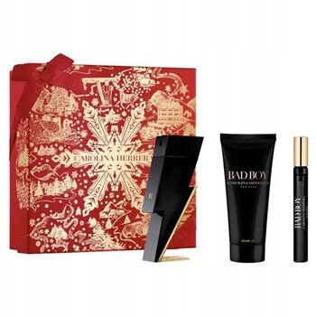 Carolina Herrera Bad Boy Dárková sada Edt 50 ml, sprchový gel 100 ml a mini