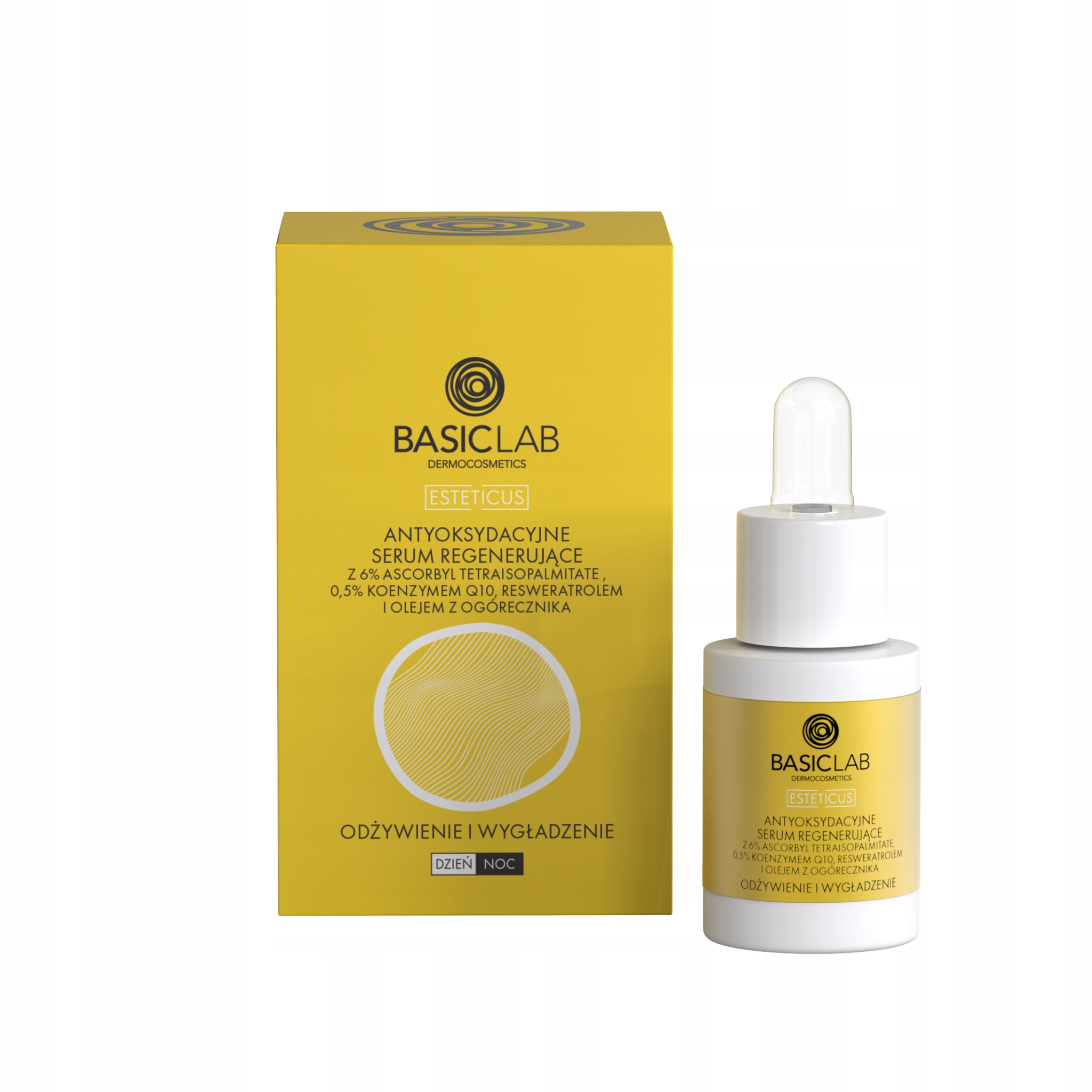 BasicLab Antyoksydacyjne Serum Regenerujące 15 ml Witamina C Q10