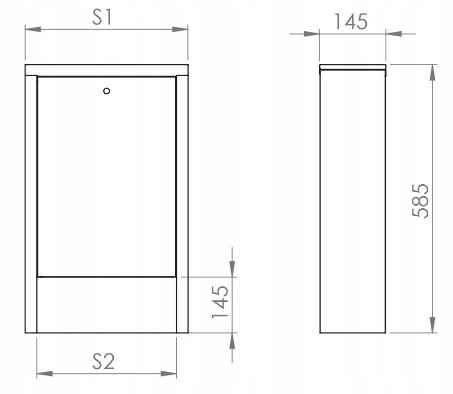 Szafka podtynkowa do rozdzielacza 5-6 obwodów Sigma-Li Skrzynka EAN (GTIN) 5902837600352