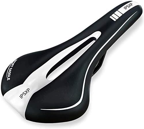Siodełko Rowerowe Ipsxp Żelowe Mtb Szosowe Ergonomiczne Czarno-Białe