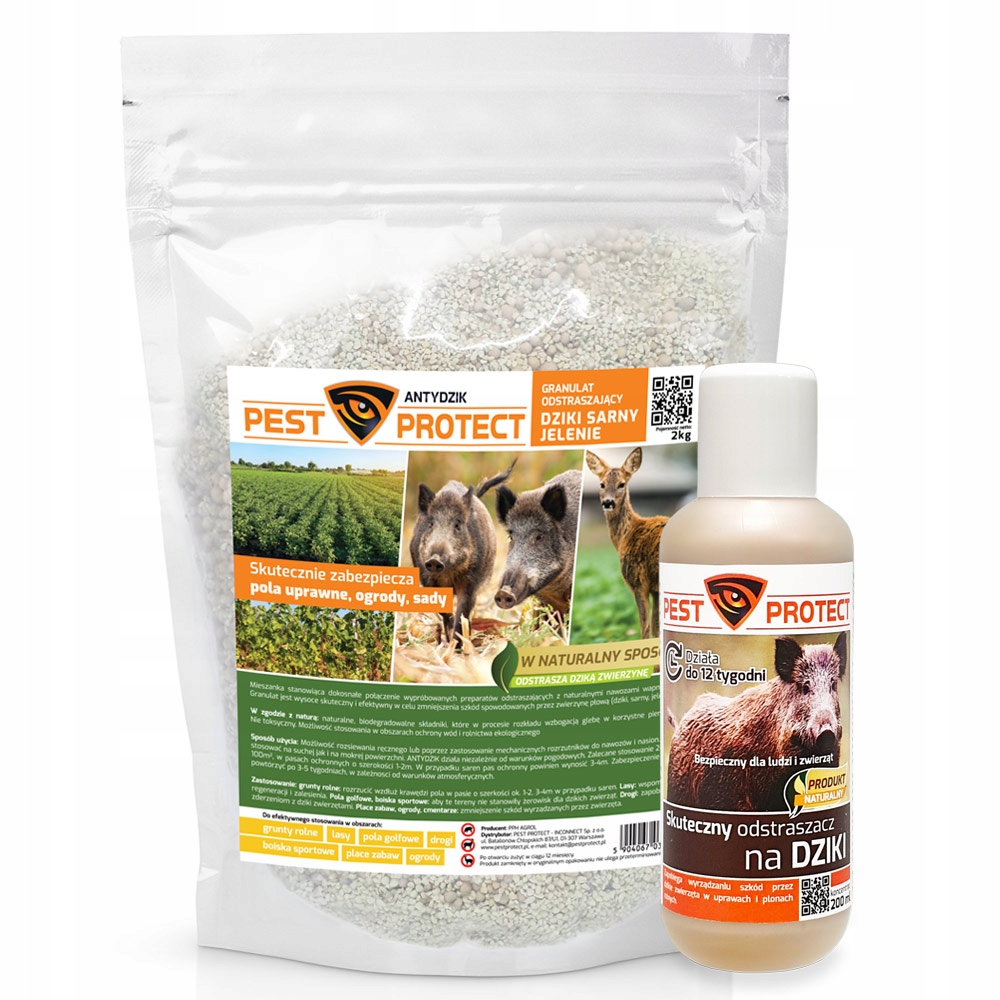 

Odstraszacz Środek na Dziki Pest Protect 2KG+200ML