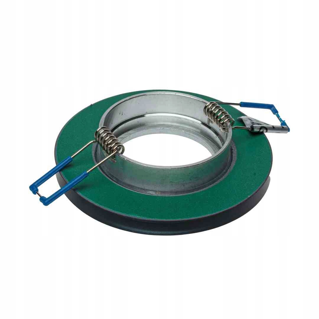 Oczko sufitowe szklane OKRĄGŁE. Kolor: SREBRNY Marka Eko-Light