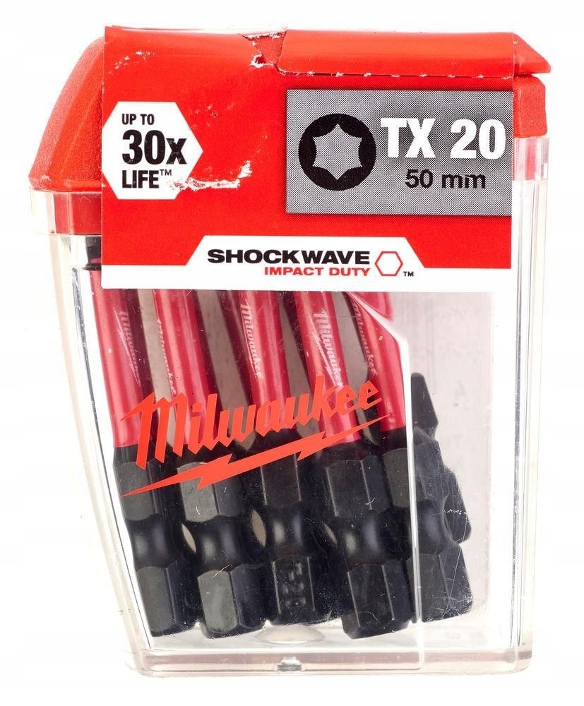 MILWAUKEE БИТ SHOCKWAVECD TX20 50 ММ-10ШТ.