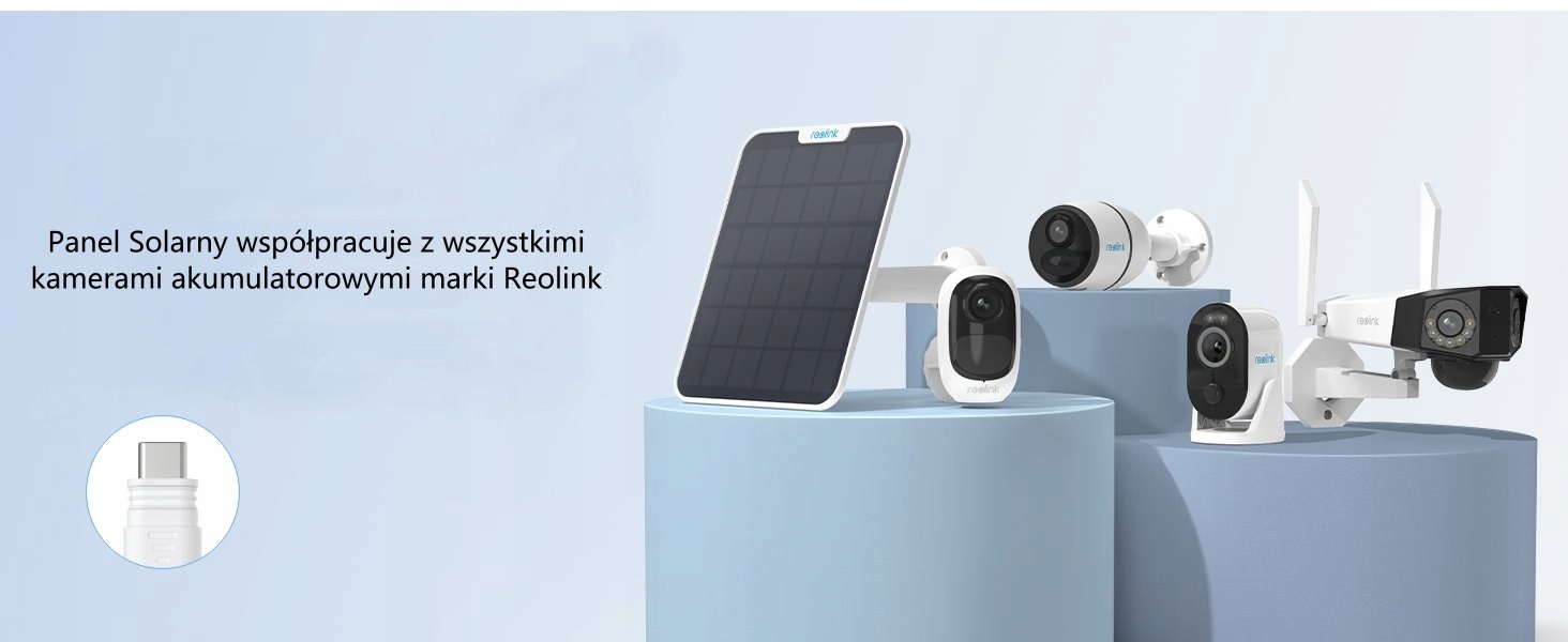 Panel solarny 2 5,8W do kamer biały Reolink Marka Reolink