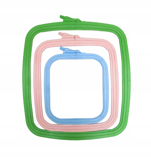 Sada obdélníkových plastových tamborků Nurge, turecká, vysoká kvalita