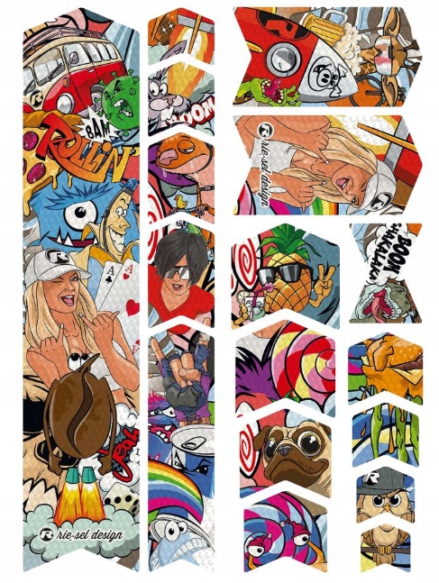 Riesel Design Tape 3000 Naklejki Na Ramę Rowerową Strikerbomb Eyecatcher