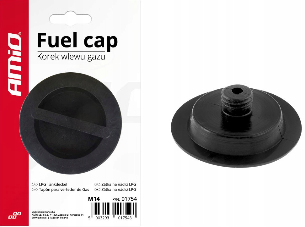 KOREK ZAŚLEPKA WLEWU GAZU 14MM, M14 ZATYCZKA LPG