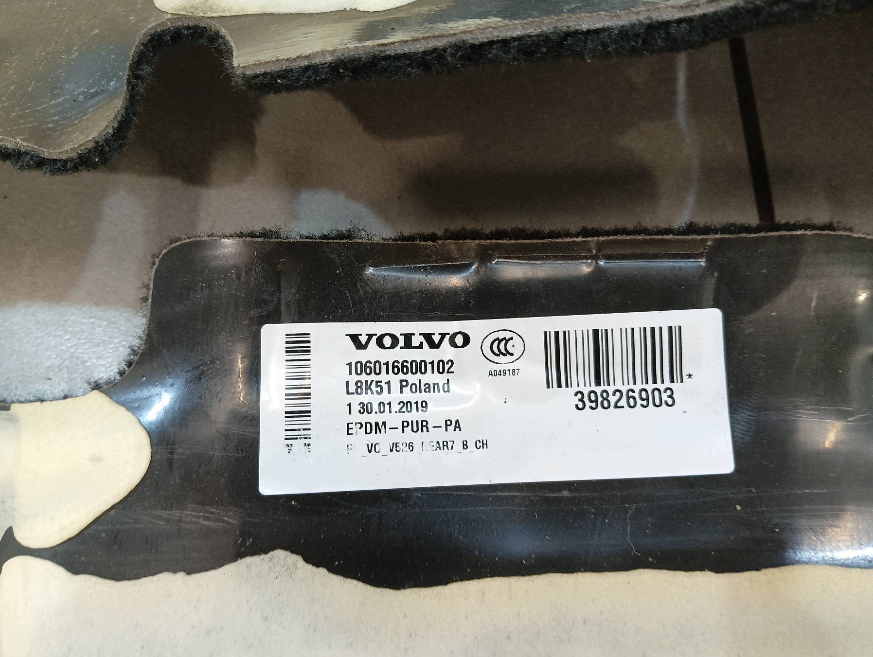 KOBERCE vnitra koberec Volvo XC 90 II (2015- )