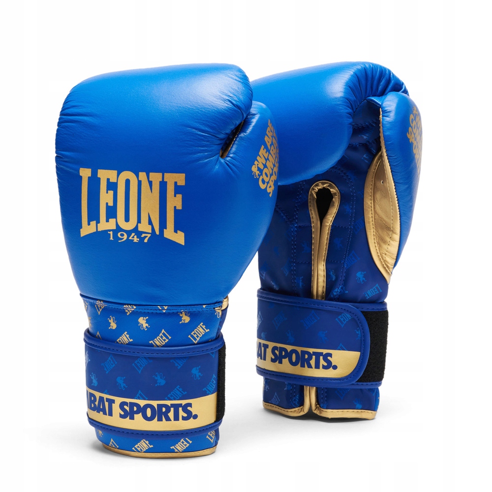 Boxerské rukavice Leone 1947 Dna GN220 modrozlaté velikost 12 oz