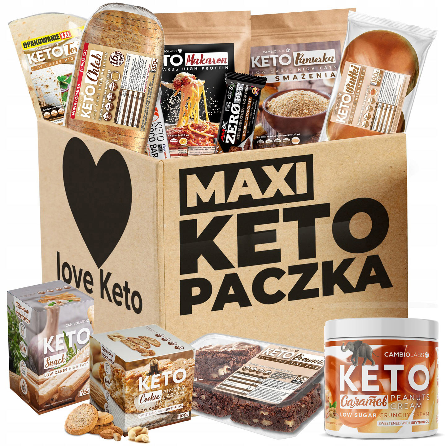 Levně Keto Dieta Potraviny, svačiny, chléb, pečivo hotová sada, nejlepší